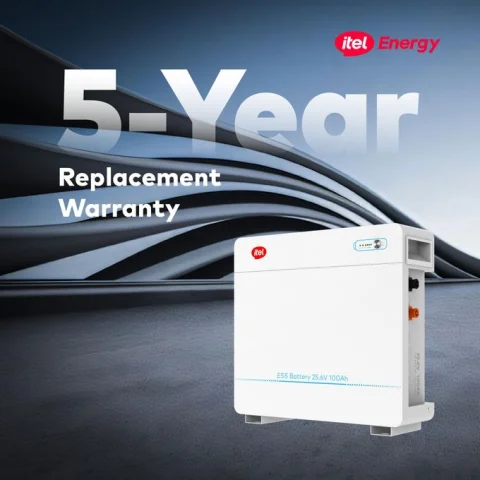 itel IPW-25100 2.56kWh Wall-Mounted Lithium Battery - High-Performance LiFePO4 Inverter Battery for Homes & Shops