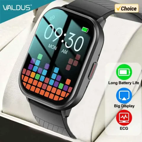 VALDUS VS02 Smartwatch Men Women Bluetooth Call Heart Rate Calorie Alarm Clock Compatible With Android IOS 2025 New Smartwatch