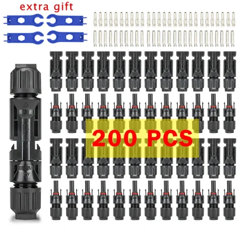 10/20/40/100/200/400Pcs Photovoltaic Solar Connector kit 1000V 30A connectors for solar panels PV/MC 2.5/4/6mm²