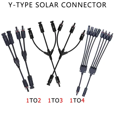 1Sets Photovoltaic Solar Connector 1000V 30A Male Female 3-Way 4-Way 5-Way Plug DC PV Y Type 1 To 2/3/4 Adapter
