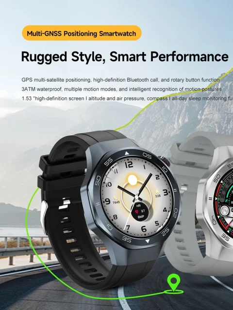 2025New GT5 Pro Smart Watch Men 1.53" HD AMOLED Screen GPS Motion Trajectory HeartRate IP68 Waterproof Bluetooth Call SmartWatch