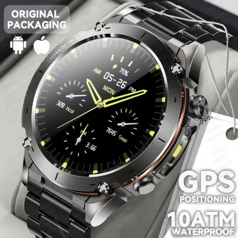 New For HUAWEI Dual-Band Satellite GPS Smartwatch Ultra HD AMOLED Screen Compass 10ATM Waterproof Sports SmartBracelet Men Watch