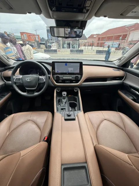 Foreign Used 2024/2025 Toyota Grand Highlander Platinum | Fullest Option, Tan Interior, Accident Free