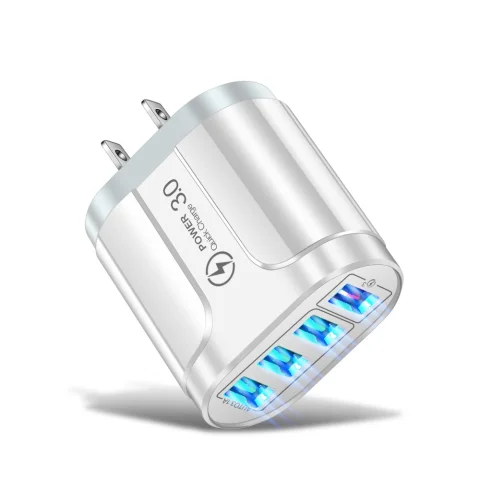 Vumpach 4 Ports USB Fast Charger Quick Charge 3.0 48W Wall Mobile Phone Fast Charging For iPhone Samsung Xiaomi  Adapter Travel - 4USB US Charger