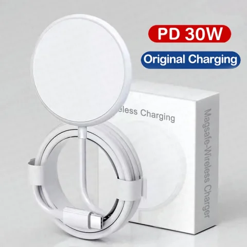 For Apple Magsafes Original Wireless Charger For iPhone 16 15 14 13 12 Pro Max Plus AirPods Fast Charging Type C Magnetic Charge - Wireless Charger