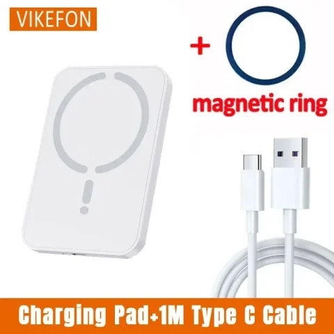 100W Magnetic Wireless Car Charger Air Outlet Phone Holder for iPhone 16 15 14 13 12 Pro Max Fast Wireless Car Charging Station - White