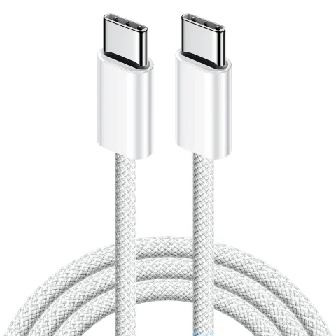 60W Type C to Type C Cable Data Line For Iphone 15 16 Samsung Xiaomi Fast Charging USB C to C Cable Type C Data Charger 1m2m