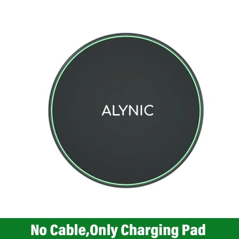 300W Wireless Charger Pad Induction Fast Wireless Charging Station For iPhone 16 15 14 13 12 Pro Max Samsung Xiaomi Oppo Huawei - ALYNIC Black