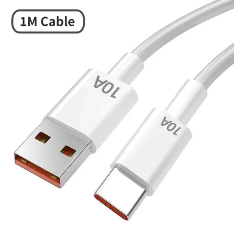 Xiaomi 240W 5 in 1 GaN Desktop Charger Fast Charging Adapter 10A USB To TypeC Cable 3PD 2 USB Charger For IPhone 16 15pro Laptop - 1M Cable