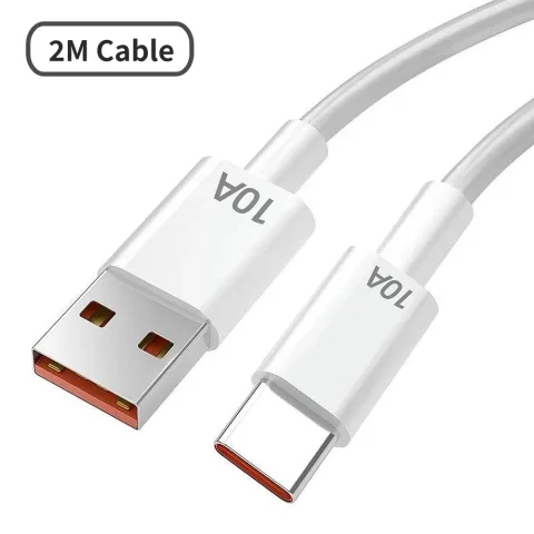 Xiaomi 240W 5 in 1 GaN Desktop Charger Fast Charging Adapter 10A USB To TypeC Cable 3PD 2 USB Charger For IPhone 16 15pro Laptop - 2M Cable