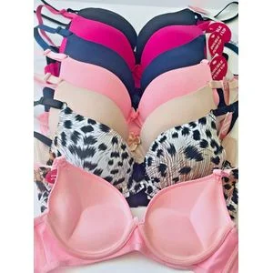 Ladies Push Up Multicolored Bra 1pcs