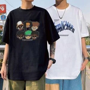 Dou-color 2-in-1 Men's Fashionable Short Sleeved T-shirt