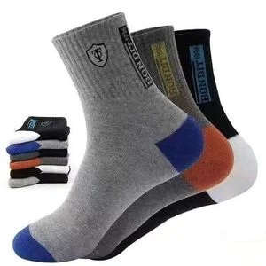 Banagat 5 Pairs Man Sport Casual Athletic Long Socks Multicolor