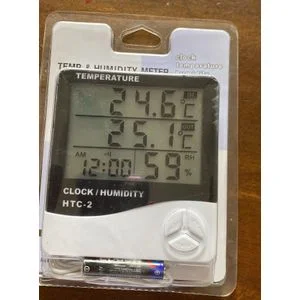 Clock temperature humidity meter/ room thermometer