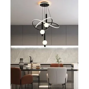 Chandelier 3 Dropping Balls Zigzag Modern Design 3 colors Chandeliers For Living Room, Bedroom, Dining And More