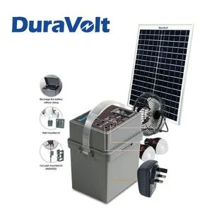 Duravolt 5 In 1 Solar Rechargeable Pack For Fans 12V4.5Ah Battery SRP-1245 5in1