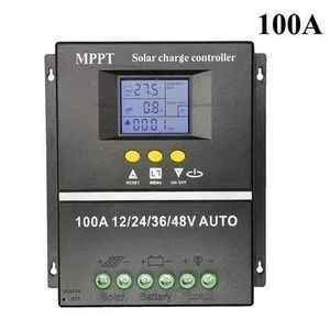 Mppt 100a Solar Pv Regulators 12v 24v 36v 48v Auto Solar Charge Controller Solar Pv Battery Charger With Lcd