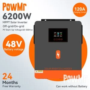 PowMr 6.2KW 120A MPPT Hybrid Solar Inverter 48V 500VOC 230V