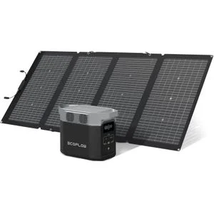 ECOFLOW DELTA 2 & 220W Solar Panel Solar G-enerator Bundle With 1-3kWh Expandable Capacity