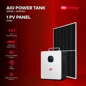itel 500W Solar Power Kit – All-in-One Inverter Power Tank + 1kWh Battery + 410W Solar Panel (Complete Backup Solution)