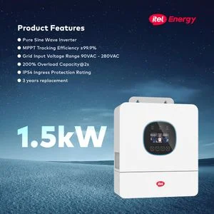 itel Energy 1.5kW Solar Inverter – Compact Power for Studios, Shops & 1-Room Setups (IP54, 12V)
