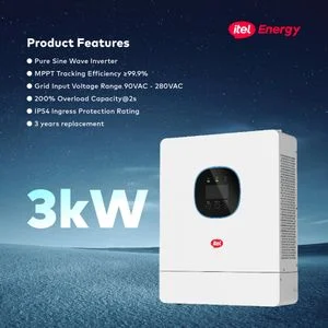 itel Energy 3kW Hybrid Solar Inverter – 24V, Pure Sine Wave (Powers ACs, TVs, Fridge)