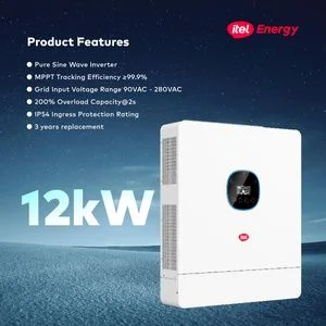 itel Energy 12kW Hybrid Solar Inverter – Heavy-Duty Backup for Estates, Clinics & Offices (48V, Dual MPPT)