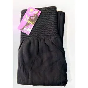 Ladies High Waist Thick Leggings - Black
