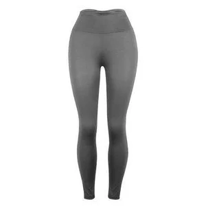 Ladies High Waist Thick Leggings - Grey