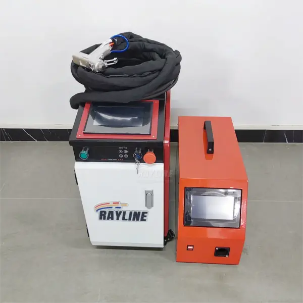 Handheld 3-in-1 1500W Laser Welder Machine Fiber Laser Source Water Cooling System Raycus Max BTW Metal Welding Cleaning Cutting 3